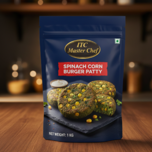 ITC Master Chef Spinach Corn Burger Patty 1KG